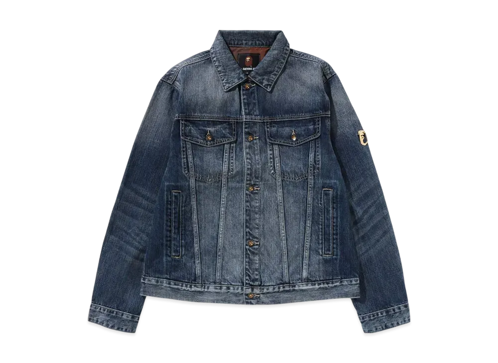 A BATHING APE Denim Jacket "Lightindi"