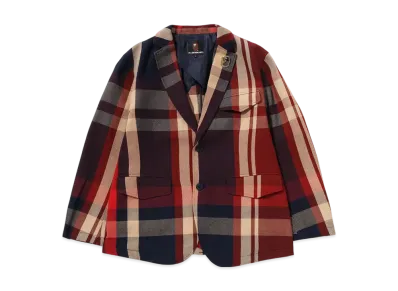 A BATHING APE Bape Check Jacket "Red"