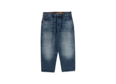 A BATHING APE Taper Front Denim Pants "Lightindi"