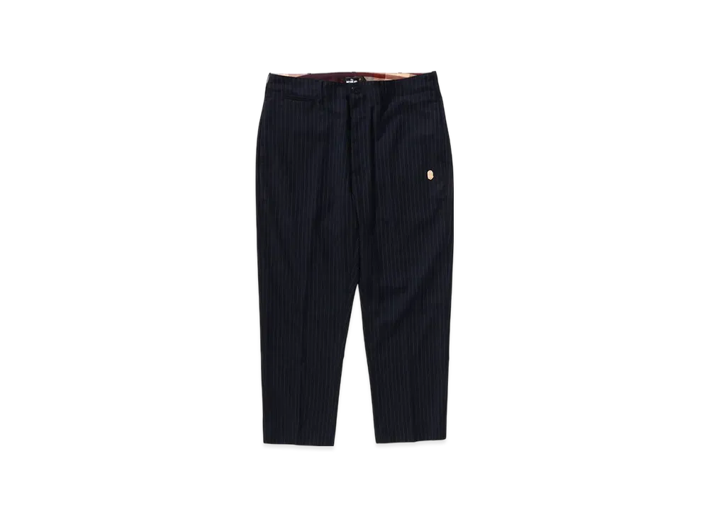 A BATHING APE Stripe Pants "Navy"