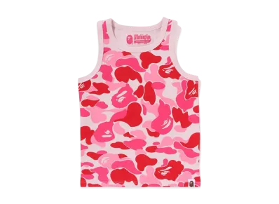 A BATHING APE Abc Camo Tank Top "Pink"