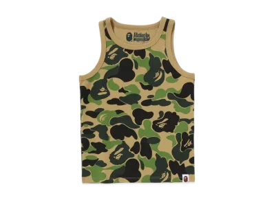 A BATHING APE Abc Camo Tank Top "Green"