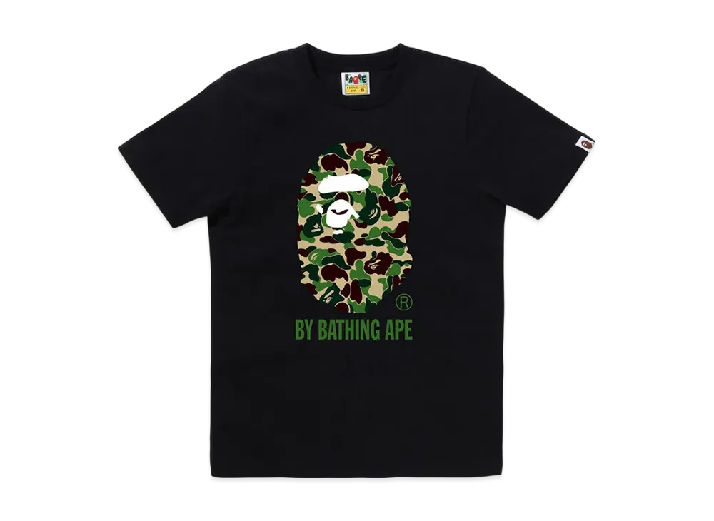 A BATHING APE Abc Camo By Bathing Tee "Black/Green"