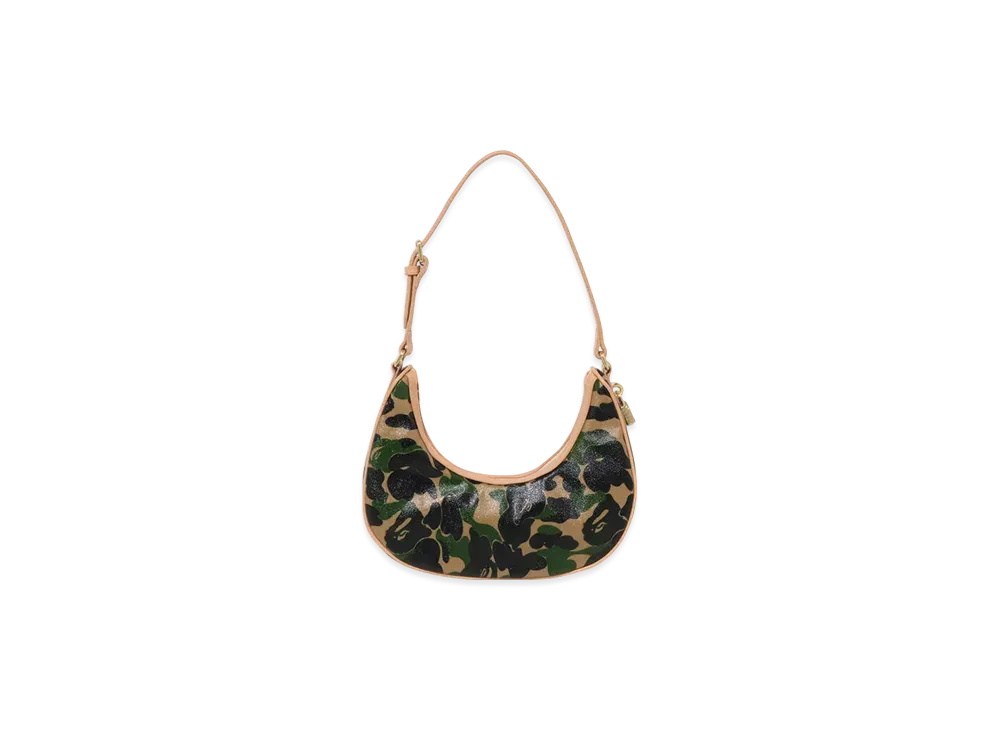 A BATHING APE Abc Camo Hand Bag "Green"