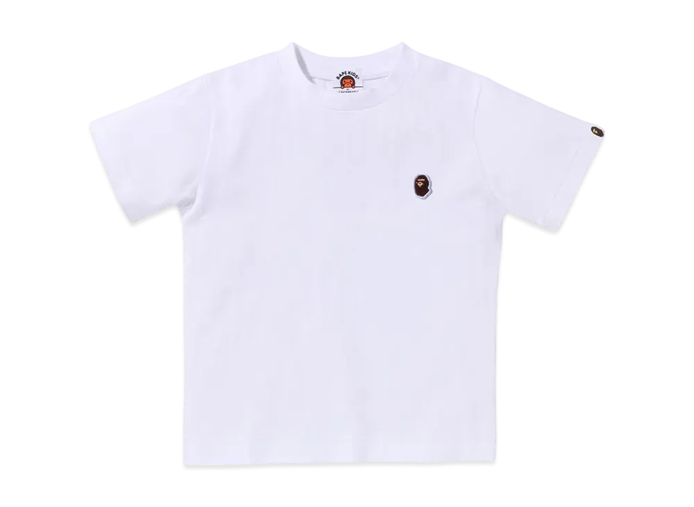 A BATHING APE Ape Head One Point Tee "White"