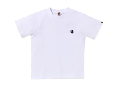 A BATHING APE Ape Head One Point Tee "White"