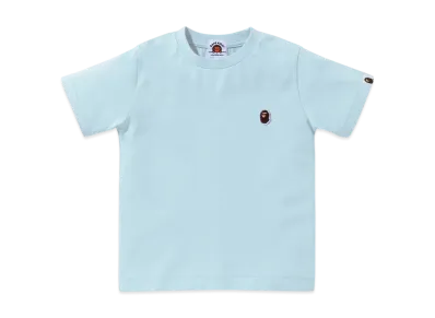 A BATHING APE Ape Head One Point Tee "Sax"