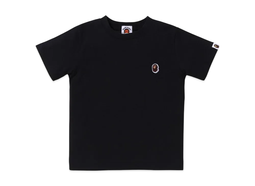 A BATHING APE Ape Head One Point Tee "Black"