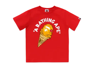 A BATHING APE Ice Cream Tee "Red"