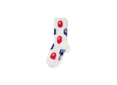 A BATHING APE Ape Head Socks "Blue"