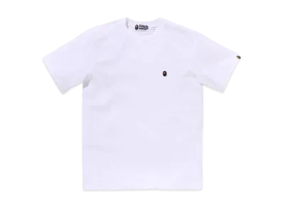 A BATHING APE Ape Head One Point Tee "White"
