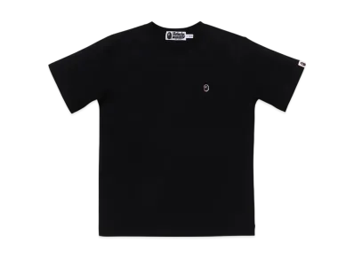 A BATHING APE Ape Head One Point Tee "Black"