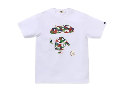 A BATHING APE Japan Ape Face Tee "Black"