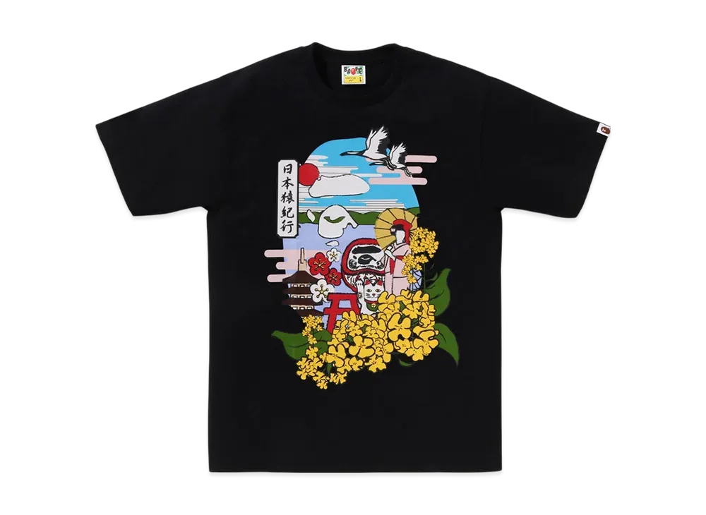 A BATHING APE Japan Culture Spring Ape Head Tee "Black"