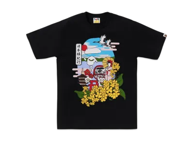 A BATHING APE Japan Culture Spring Ape Head Tee "Black"