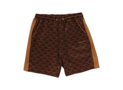 A BATHING APE College Monogram Relaxed Fit Sweat Shorts "Brown"