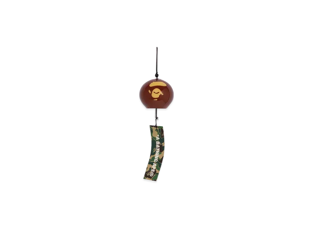 A BATHING APE Ape Face Japanese Wind Chime "Brown"