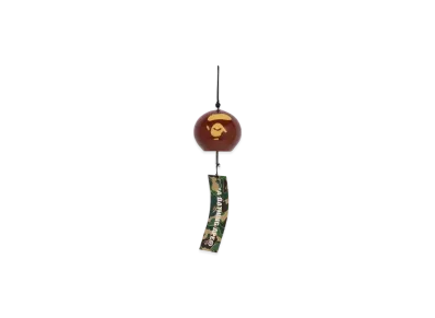 A BATHING APE Ape Face Japanese Wind Chime "Brown"