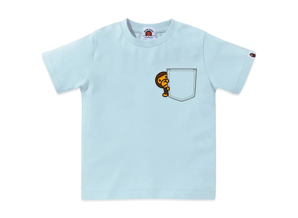 A BATHING APE Milo Fake Pocket Tee "Sax"