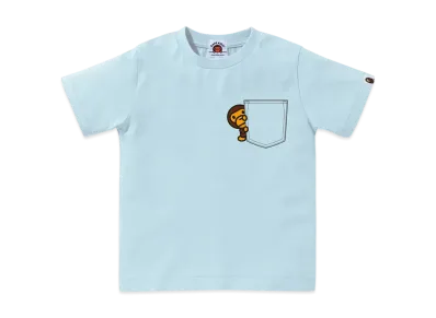 A BATHING APE Milo Fake Pocket Tee "Sax"