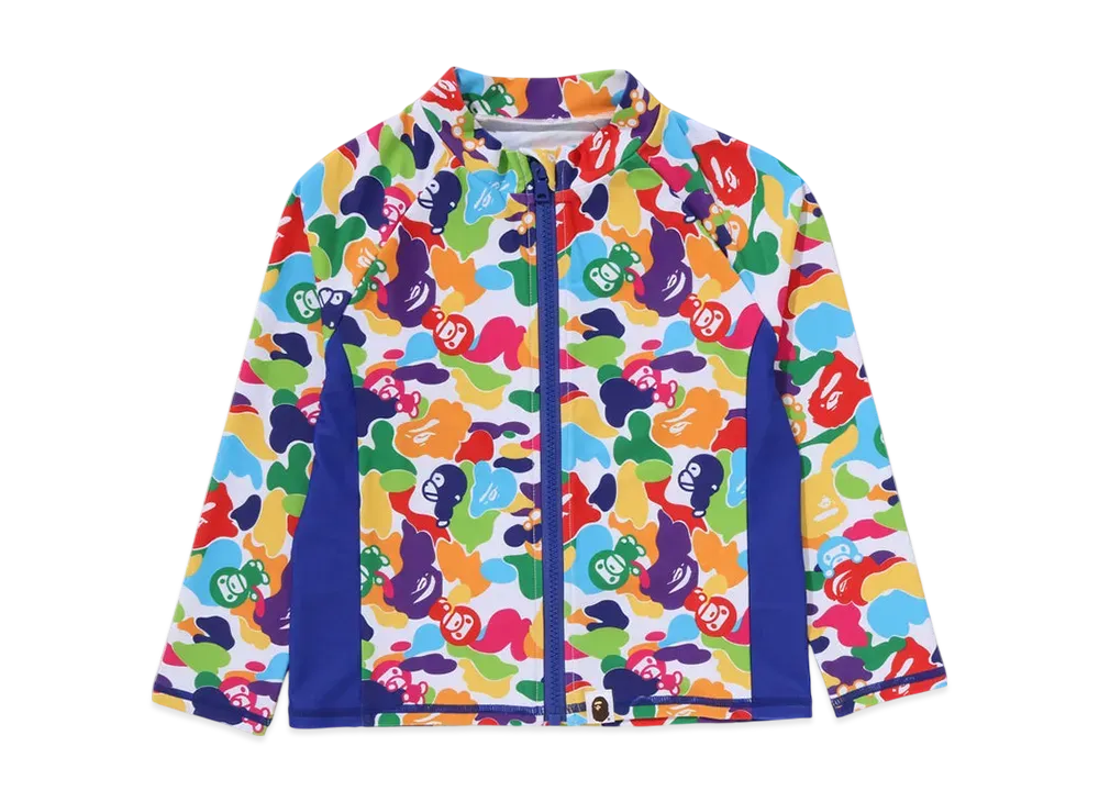 A BATHING APE Milo Abc Multi Camo Rash Guard "Multi"