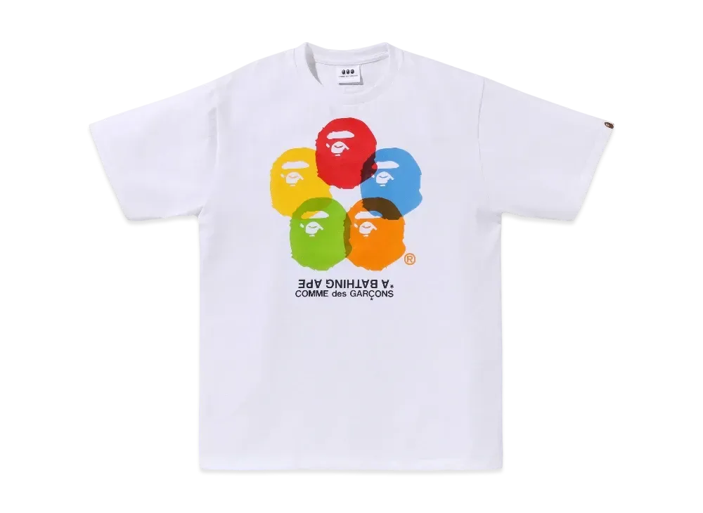 A BATHING APE x COMME des GARCONS OSAKA Tee "White"