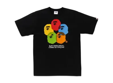 A BATHING APE x COMME des GARCONS OSAKA Tee "Black"