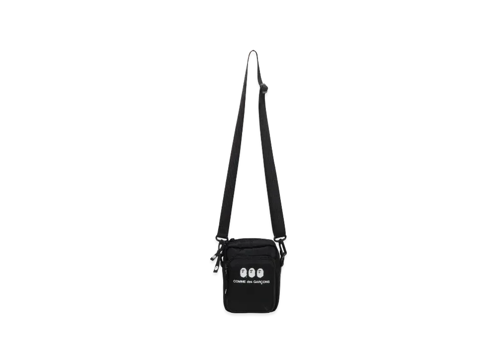 A BATHING APE x COMME des GARCONS OSAKA Mini Shoulder Bag "Black"