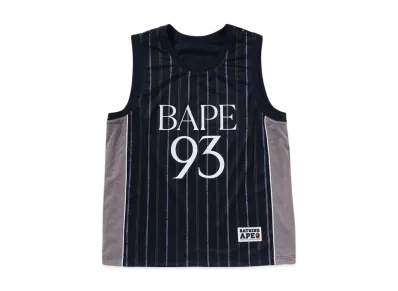 A BATHING APE Reversible Multilogo Tank Top "Navy"