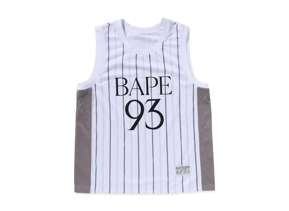 A BATHING APE Reversible Multilogo Tank Top "White"