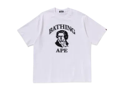 A BATHING APE Beethoven Graphic Relaxed Fit Tee "White"