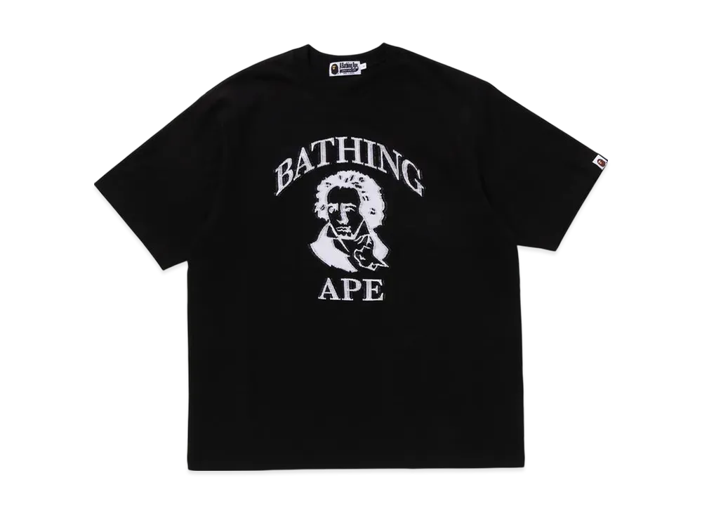 A BATHING APE Beethoven Graphic Relaxed Fit Tee "Black"