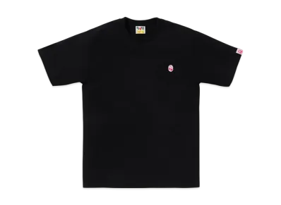 A BATHING APE Abc Camo One Point Tee "Black/Pink"