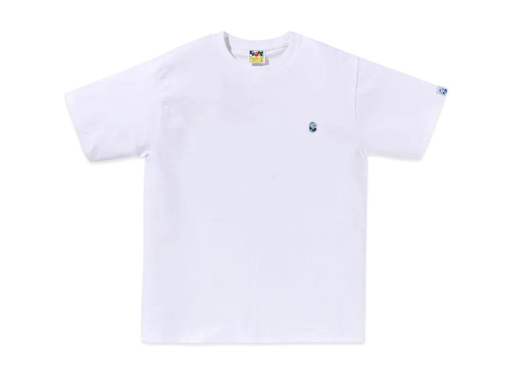 A BATHING APE Abc Camo One Point Tee "White/Blue"