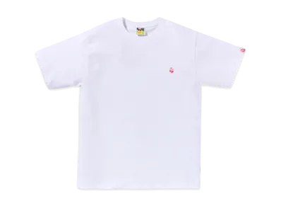 A BATHING APE Abc Camo One Point Tee "White/Pink"