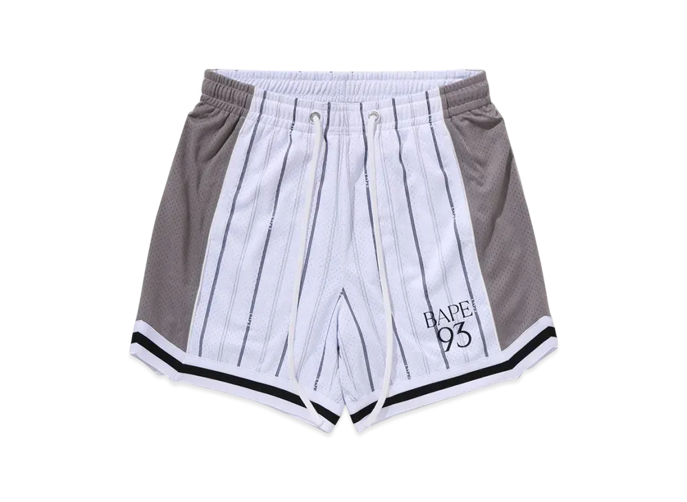 A BATHING APE Multilogo Reversible Relaxed Fit Sweat Shorts "White"