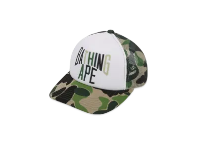 A BATHING APE Abc Camo Nyc Logo Mesh Cap "Green"