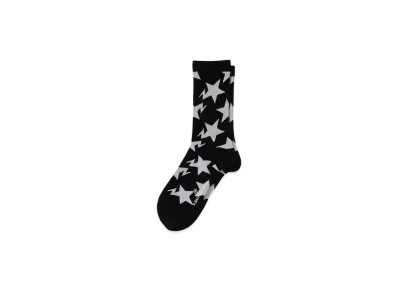 A BATHING APE Sta Pattern Socks "Black"