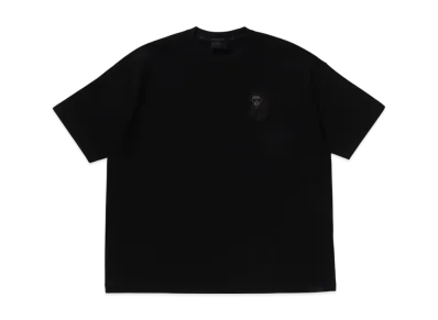 A BATHING APE Bape Black Bape Badge Logo Tee #2 "Black"