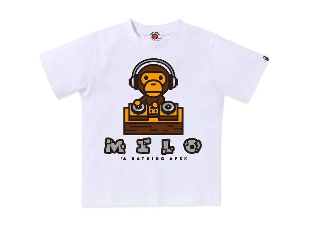 A BATHING APE Milo DJ Tee "White"