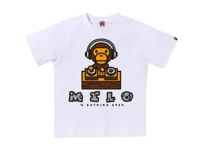 A BATHING APE Milo DJ Tee "White"