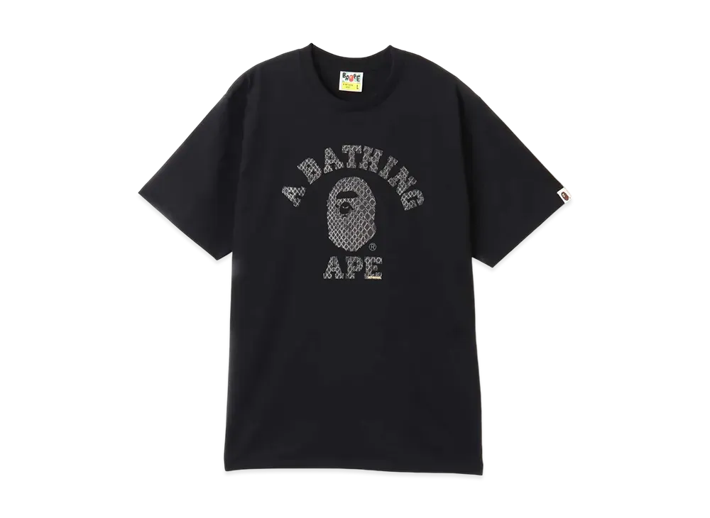 A BATHING APE x atmos Bape A Bathing Ape G-Snk College Tee "Black"