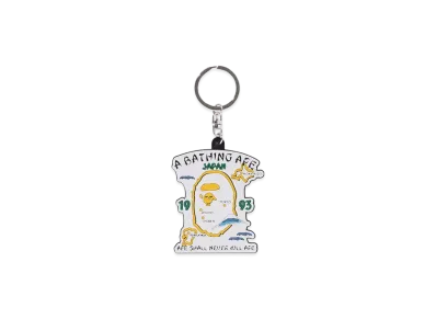A BATHING APE Japan Souvenir Rubber Keychain "White"