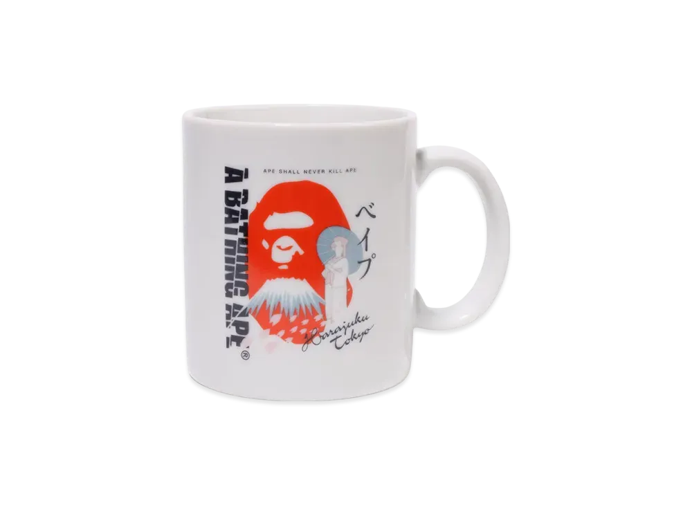 A BATHING APE Japan Souvenir Mug #1 "White"