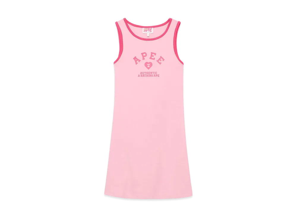 A BATHING APE Graphic Mini Dress "Pink"