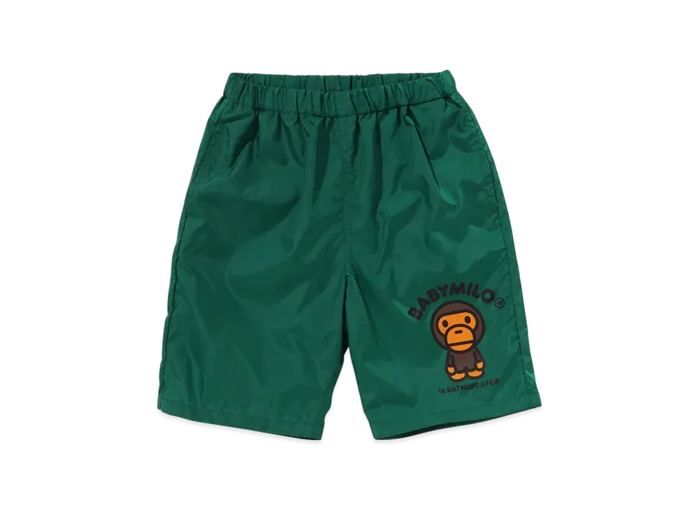 A BATHING APE Baby Milo Beach Shorts "Green"
