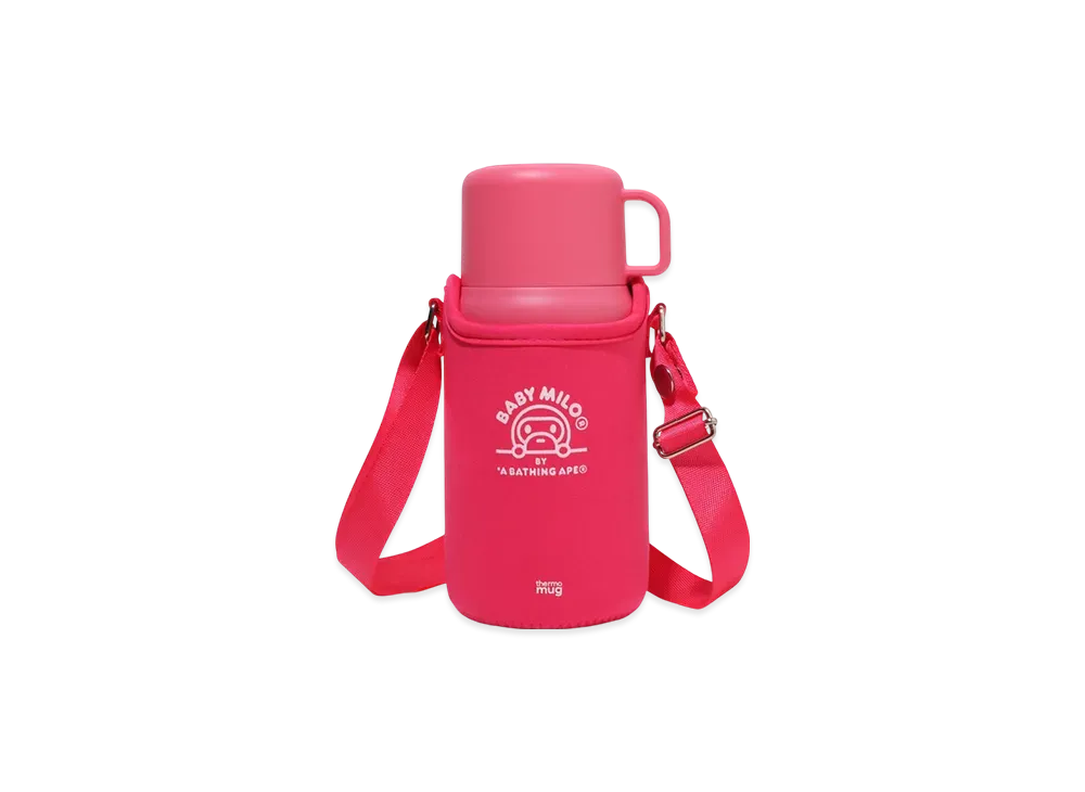 A BATHING APE Baby Milo Water Bottle "Pink"