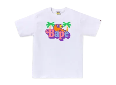 A BATHING APE Colors Milo On Bape Summer Tee "White"