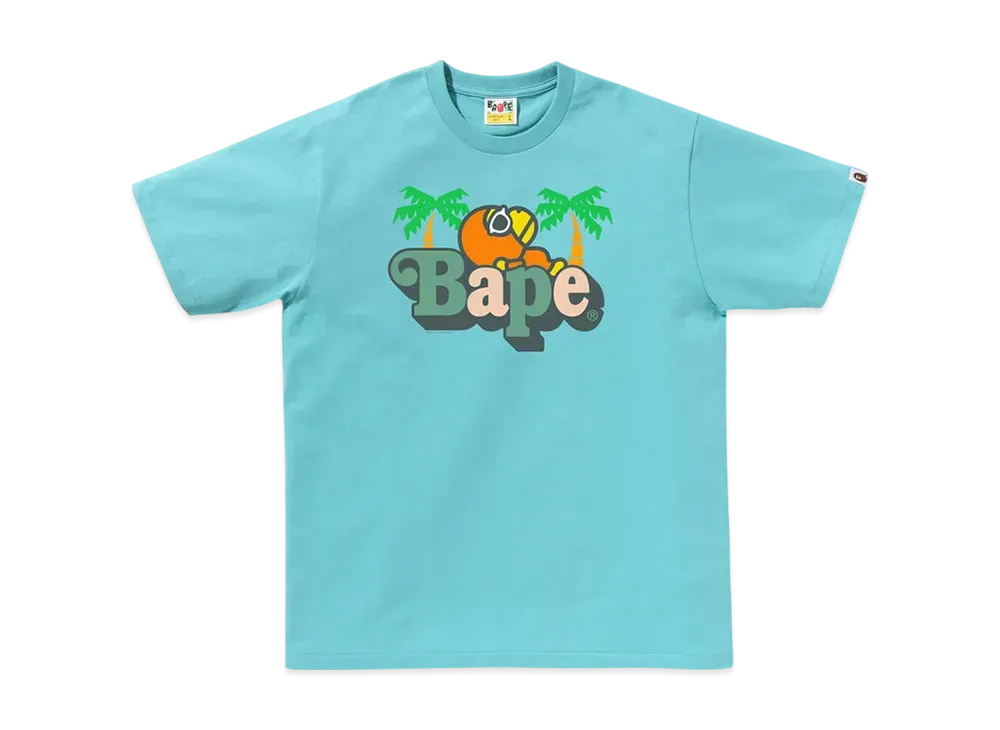 アベイシングエイプ カラー マイロオンベイプ サマー Tシャツ "ブルー"