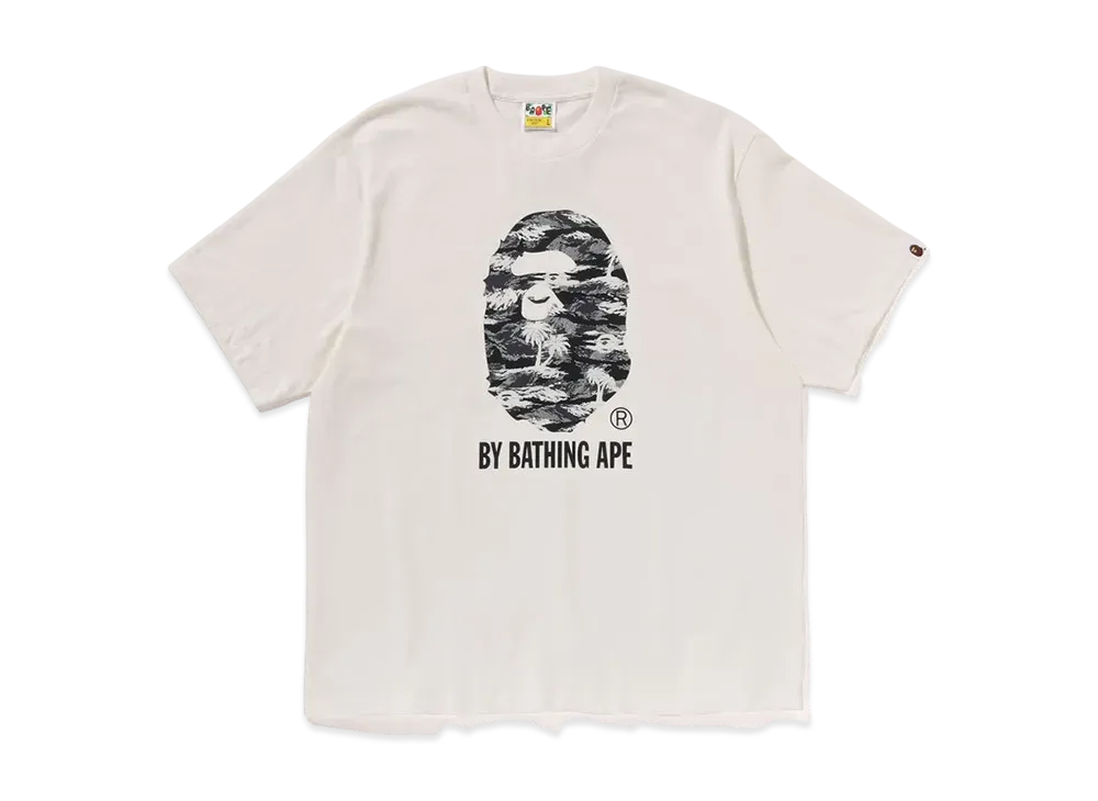A BATHING APE Palm Tree Camo By Bathing Ape Relaxed Fit Tee "White"